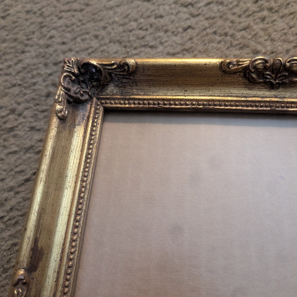 Ornate Gold Decorative Picture Frame - Picture 2 of 3